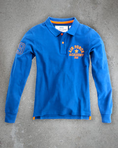 POLO HOMME LONG SLEEVES AFAS 09 BLUE ROYAL
